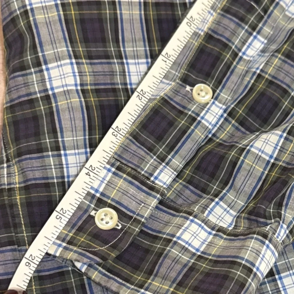 Ralph Lauren Men's Plaid "Blake" 100% Cotton Button - Down Shirt - XL - Picture 6 of 10